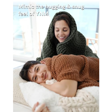 YnM Knitted Throw Blanket - Soft, Stylish Comfort