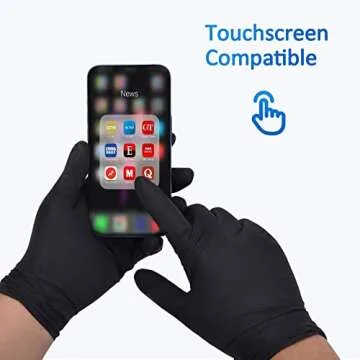 Schneider Nitrile Exam Gloves, Black, Small, 100-ct Box, 4-mil, Latex-Free, Powder-Free, Food-Safe (NBFK7101)