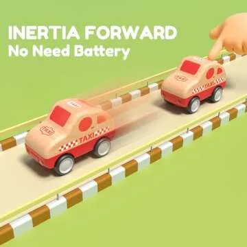 Wanborns 3pcs Wooden Toys Cars Set: Educational Fun for Toddlers, Great Gift!