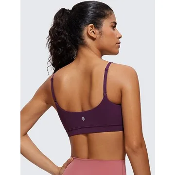 CRZ YOGA Butterluxe Adjustable Sports Bra - Soft & Stylish