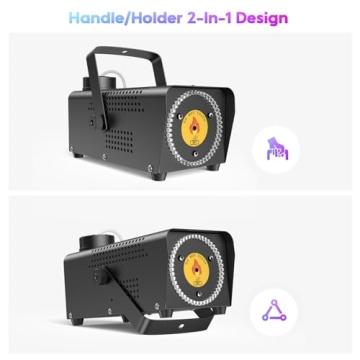 Fansteck 500W Fog Machine with LED Lights & Remote