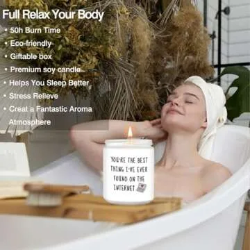 Gifts for Her Him, Funny Birthday Anniversary Romantic Gifts for Her Wife, Girlfriend, Best Friends, Bestie, Best Candles Gifts for Women