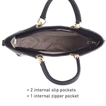 Stylish Dasein Vegan Leather Tote Bag w/Coin Purse