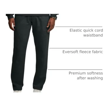 Fruit of The Loom Men’s Eversoft Fleece Sweatpants With Pockets