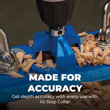 Kreg KHI-Hinge Concealed Hinge Jig - Drill Perfect Holes for Cabinet Hinges & Hardware Installation - Cabinet Door Hinge Tool - Cabinet Hardware Jig