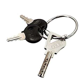 KTOJOY 1.5 Inch (20 Pack) Loose Leaf Binder Book Rings, with Metal Nickel Plated for Key,and Index Cards, for School, Home, or Office, Silver