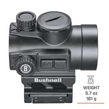 Bushnell TRS-26 1x26 Red Dot Scope, Reflex Red Dot Sight with 3 MOA and 50,000 Hours of Battery Life