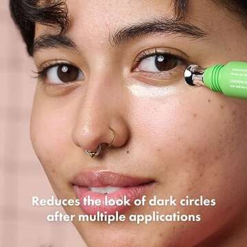 Hero Cosmetics Bright Eyes Illuminating Eye Cream - Reduces the Look of Dark Circles With Multiple Applications - Featuring a Stainless Steel Tip for a Cooling Effect (0.5 fl oz)