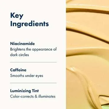 Hero Cosmetics Bright Eyes Illuminating Eye Cream - Reduces the Look of Dark Circles With Multiple Applications - Featuring a Stainless Steel Tip for a Cooling Effect (0.5 fl oz)