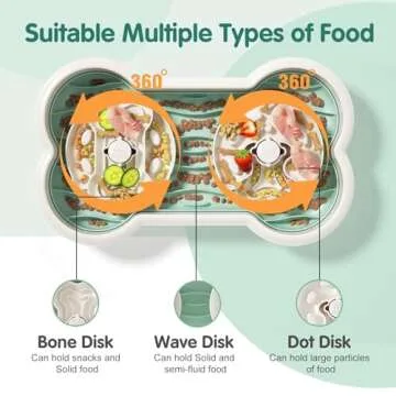 Slow Feeder Dog Bowls, Anti-Choking & Non Slip Interactive Dog Slow Feeding Bowls for Dry/Wet/Raw Food, Bloat Stop Dog Slow Feeder Bowl, Maze Puzzle Feeder, Slow Eating Dog Bowl for Large Breed Dogs