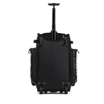 Boombah Rolling Superpack Baseball/Softball Gear Bag - 23-1/2" x 13-1/2" x 9-1/2" - Black - Telescop...