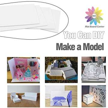 Mat Board Center, Pack of 10 Acid-Free Foam Boards, 11x14 inch White Foam Boards, 1/8" Thick