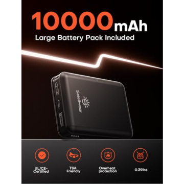 Soleilwear Heated Vest with 9 Heating Zones for Men