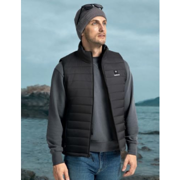 Soleilwear Heated Vest with 9 Heating Zones for Men