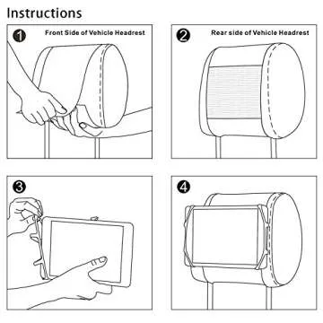 TFY Car Headrest Mount for Nintendo Switch & Tablets