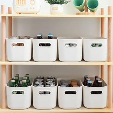 Citylife 4 Pack Stackable Storage Bins with Lids