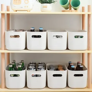 Citylife 4 Pack Stackable Storage Bins with Lids