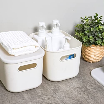 Citylife 4 Pack Stackable Storage Bins with Lids