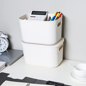 Citylife 4 Pack Stackable Storage Bins with Lids