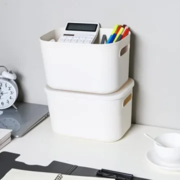 Citylife 4 Pack Stackable Storage Bins with Lids