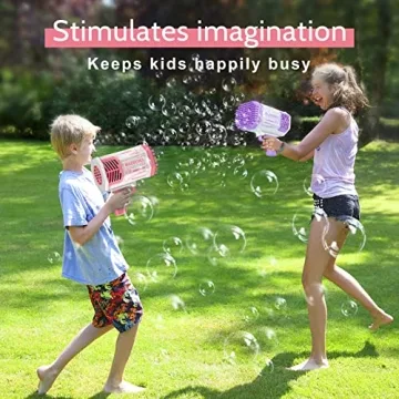 Bubble Gun 69 Holes Fun for Kids Outdoor Party Gift