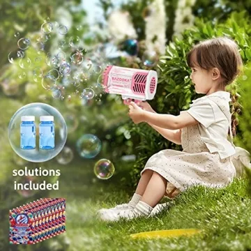 Bubble Gun 69 Holes Fun for Kids Outdoor Party Gift