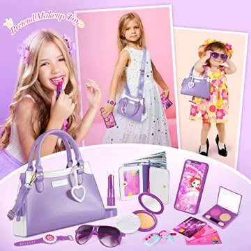 Shemira Play Purse for Little Girls, Princess Pretend Play Girl Toys for 3-8 Years Old, Ideal Birthd...