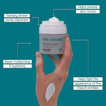 Baebody Made in USA Eye Cream - Anti Aging and Moisturizing Eye Cream for Dark Circles and Wrinkles - With Rosehip and Vitamin E (1.7 fl oz/50 ml)
