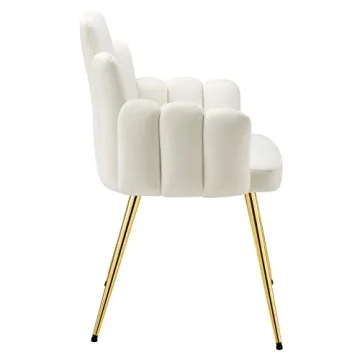 Elegant Modway Viceroy Dining Chairs, Gold White