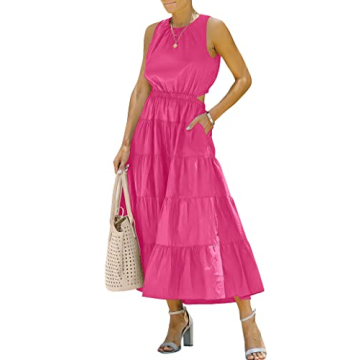 Stylish ANRABESS Women's Maxi Dress with Pockets