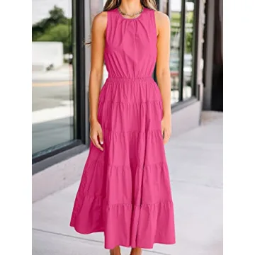 Stylish ANRABESS Women's Maxi Dress with Pockets