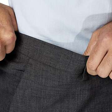 Slim Fit Charcoal Dress Pants for Modern Men - J.M. Haggar