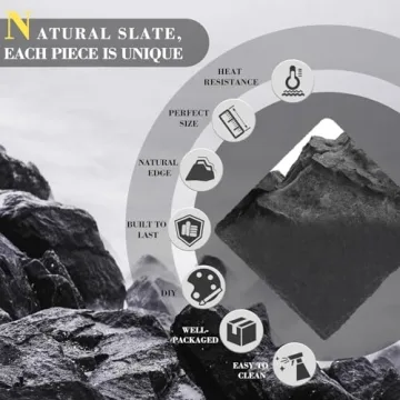 Stylish Slate Coasters with Holder for All Occasions