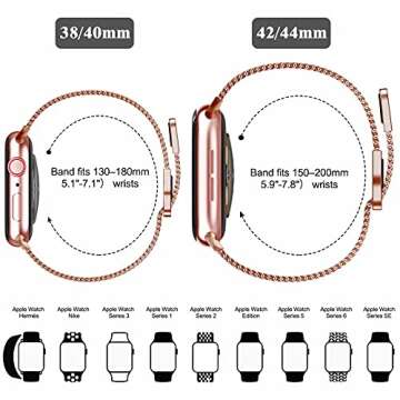 Geoumy Magnetic Bands for Apple Watch - Stylish & Comfortable