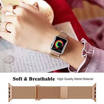 Geoumy Magnetic Bands for Apple Watch - Stylish & Comfortable