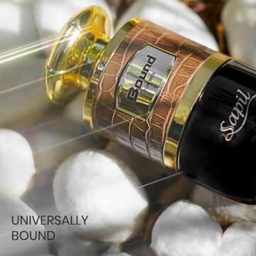 Sapil Bound Perfume for Men - Long-Lasting Dubai Cologne with Spicy and Woody Notes - 3.4 Oz (100 ml...