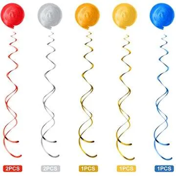 Zonon 30 Pcs Carnival Hanging Swirl Decorations Colorful Circus Animal Party Supplies Carnival Baby Shower Decor Double Sided Ceiling Circus Streamers for Kids Birthday Baby Shower Party Favors