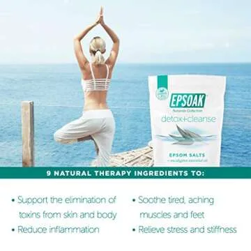 Epsoak Epsom Salt 2 lbs - Detox + Cleanse Bath Salts