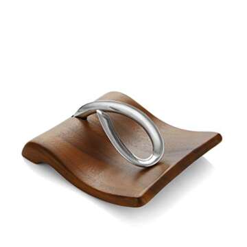 nambe Breeze Napkin Holder | Tabletop Napkin Tray for Parties, Weddings, and Events | Made of Acacia...