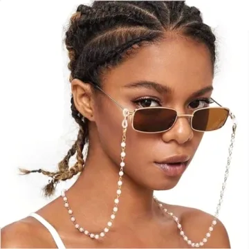 Sither Pearl Sunglasses Chain Reading Glasses Chain Strap Necklace for Women