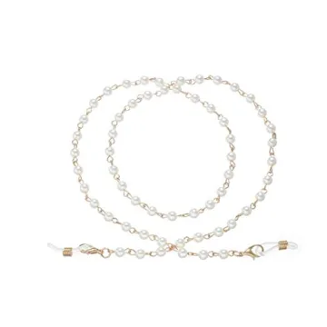 Sither Pearl Sunglasses Chain Reading Glasses Chain Strap Necklace for Women