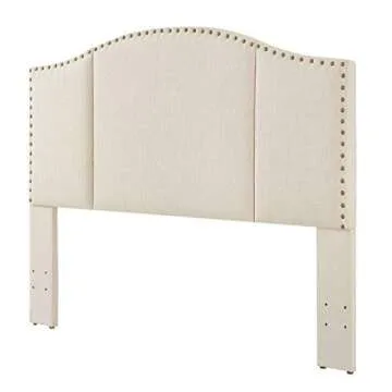 Elegant Middle Century Upholstered Tufted Headboard - Ivory