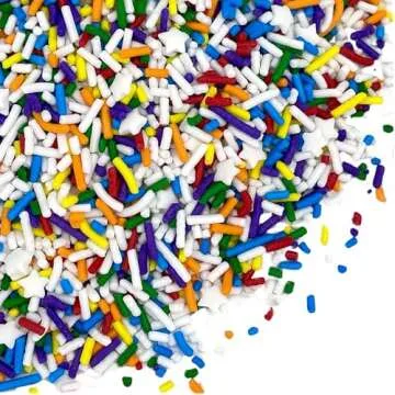 Manvscakes Sprinkles - Themed Sprinkles for Cake Decorating, Sprinkle Mix for Cookies, Ice Cream, Fondant Cake, Gluten Free, Cupcakes & Other Desserts, Assorted Rainbow Sprinkles, Birthday