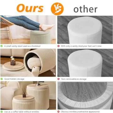 BLEXA Velvet Ottoman Set - Stylish Storage Solutions