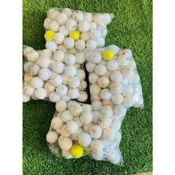 Used Golf Balls in Mesh Bag - 100 Count for Practice