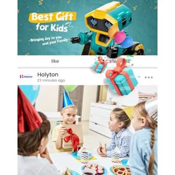 Holyton Robot Toys for Kids – Rechargeable RC Robot K103