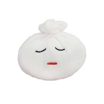 Pearhead Dim Sum Pet Toys, Squeaky Dog Toy Set, Pet Owner Must Have Dog Accessory, Set of 3, All Breed Sizes, White