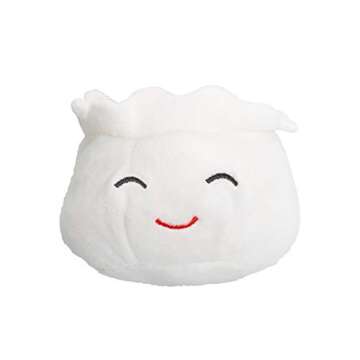 Pearhead Dim Sum Pet Toys, Squeaky Dog Toy Set, Pet Owner Must Have Dog Accessory, Set of 3, All Breed Sizes, White