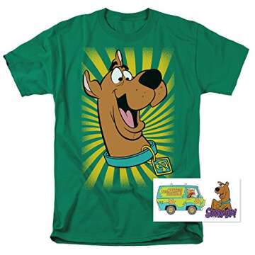 Popfunk Scooby-Doo Burst Cartoon T-Shirt & Stickers - (Small)