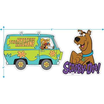 Popfunk Scooby-Doo Burst Cartoon T-Shirt & Stickers - (Small)